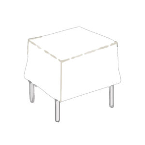 Nappe Carrée - Bande Satinée Nappage Blanc 230 x 230 cm
