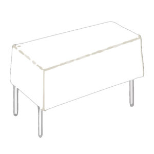 Nappe Rectangle - Bande Satinée Nappage Blanc 190 x 140 cm